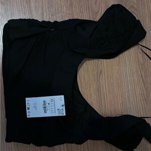 Zara Black Crop Top